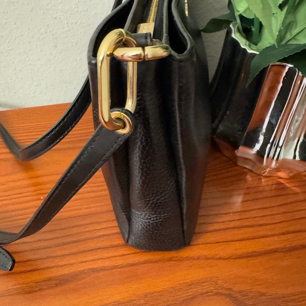 Michael Kors Black Leather Crossbody Bag - Picture 8 of 12